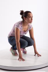 Kneeling poses of Kendra